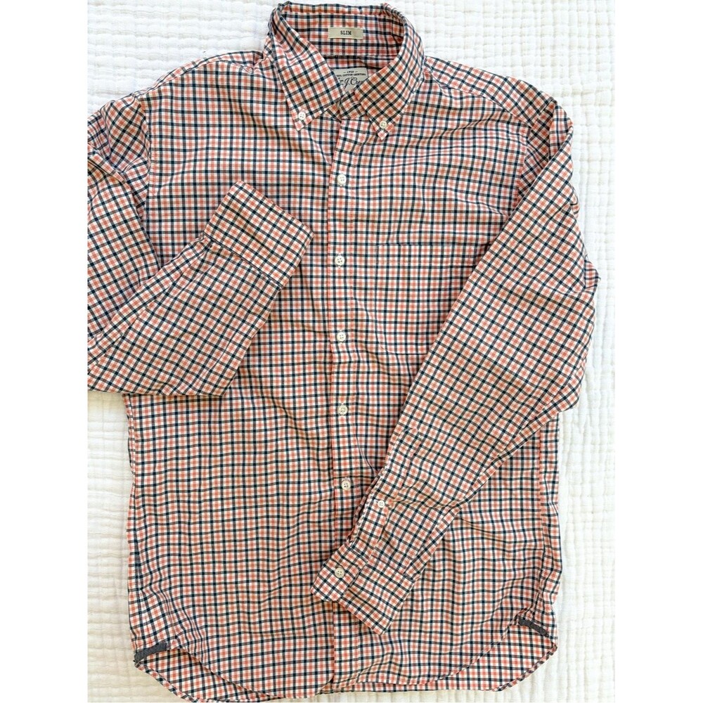 J.Crew Slim Fit Plaid Button Down Shirt Medium